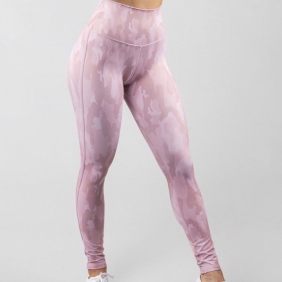 Buffbunny Collection Pants - BuffBunny Eclipse Pink Camo Leggings Women's XS